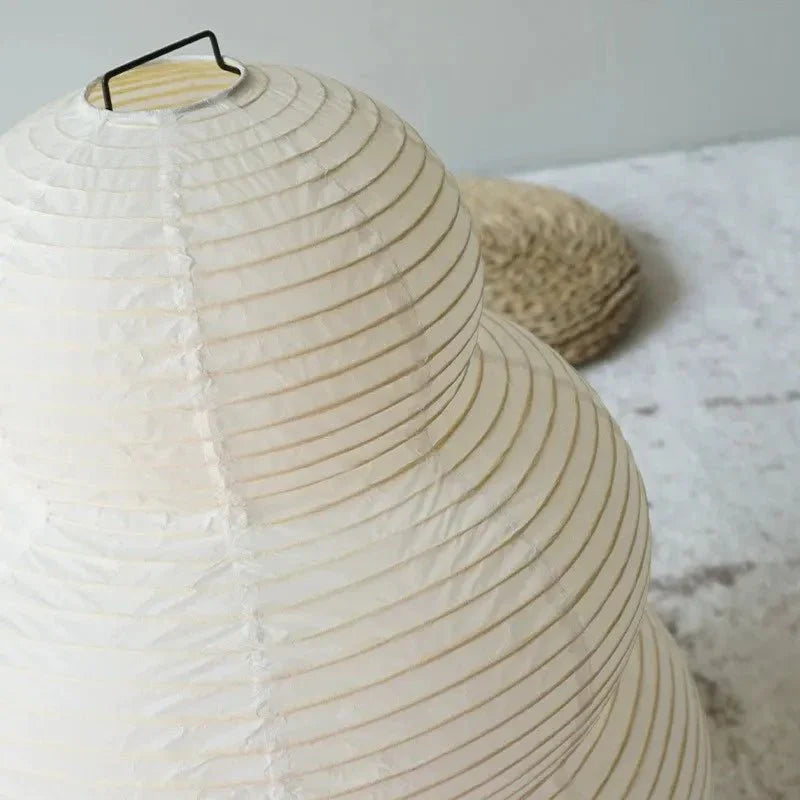 SabiGlow – Artistic Wabi‑Sabi Rice‑Paper Floor Lamp with Adjustable Form