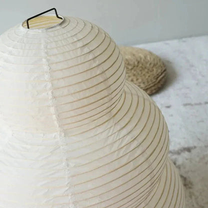 SabiGlow – Artistic Wabi‑Sabi Rice‑Paper Floor Lamp with Adjustable Form